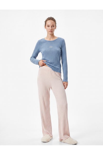 Koton Blue Plain Women Sleepwear