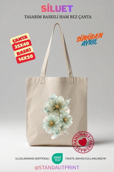 SİLUET Raw Cotton Bag