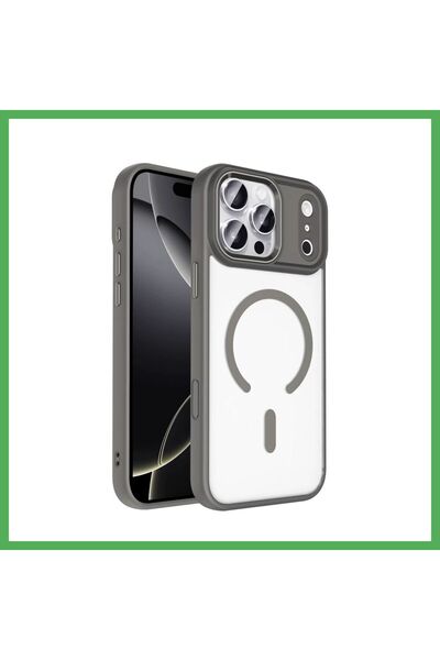 Nur store Çanta Joko iPhone 17 Pro Max Compatible Magsafe Cover - Gray Bezoss