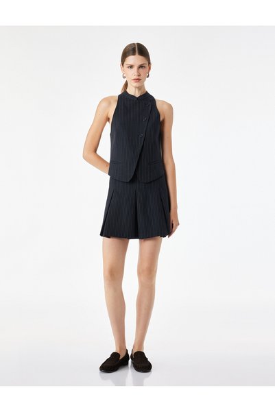 Koton Women Navy Striped Skirt