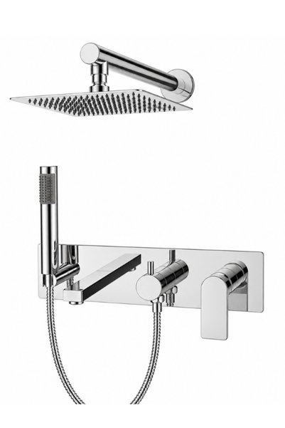 Bien Water Flowbox Yatay 3F Ankastre Banyo Bataryası Seti Krom – BB25037132