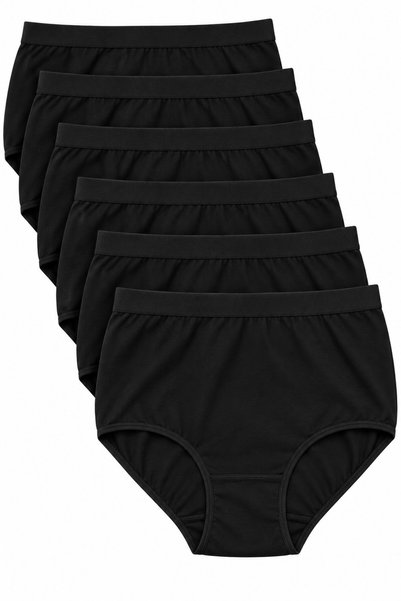 REN Women's Black 6-Pack High-Waisted, Silicone Inside, Lycra, Stomach Suppor...