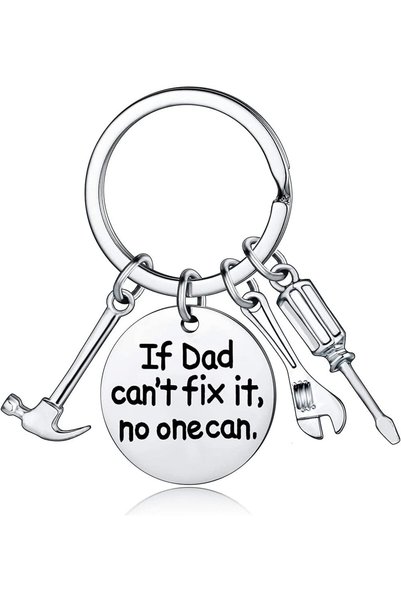 ELECDON Father's Day Mini Hammer Wrench Screwdriver Keychain for Dad, If Dad ...