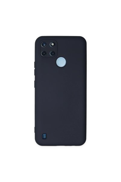 Bezos Realme c25y case nano inner velvet silicone - navy blue