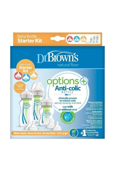 Dr.Brown's Δρ. Μπράουν'ς Σετ Πλαστικών Μπιμπερό Οπτιόνς+ Αρχικό Σετ Μπιμπερό ...