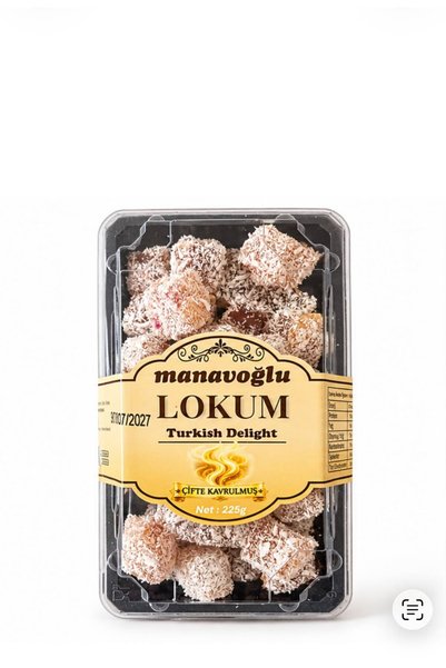 Yer Fıstıklı Çifte Kavrulmuş Lokum 225g