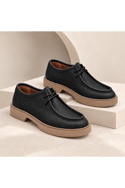 a ayak&kabım official Γυναικεία παπούτσια casual από γνήσιο δέρμα, μαύρα, με ...