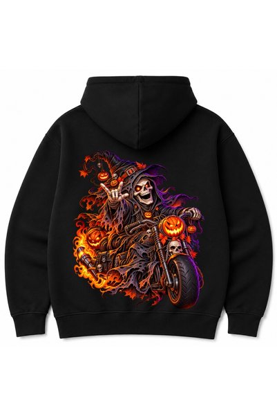 Rabona Fashion Halloween Reaper Rider – Φούτερ με κουκούλα με στάμπα σκελετού...