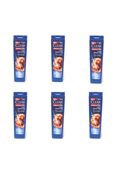 Clear Set de șampon 225ml pentru bărbați, anti-căderea părului, 6 bucăți