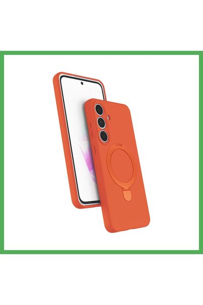 Nur store Çanta غطاء حماية متوافق مع سامسونج جالاكسي S25 FE مع حامل ماجسيف من...