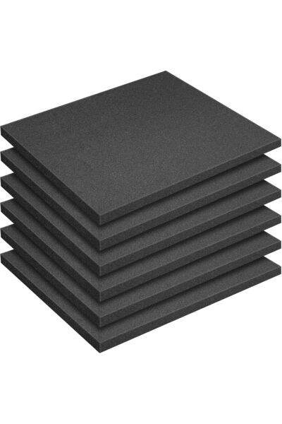 DECOHS 6 قطع من ألواح الفوم البولي يوريثان - 16×12×1 بوصة قابلة للقطع - حشوات...