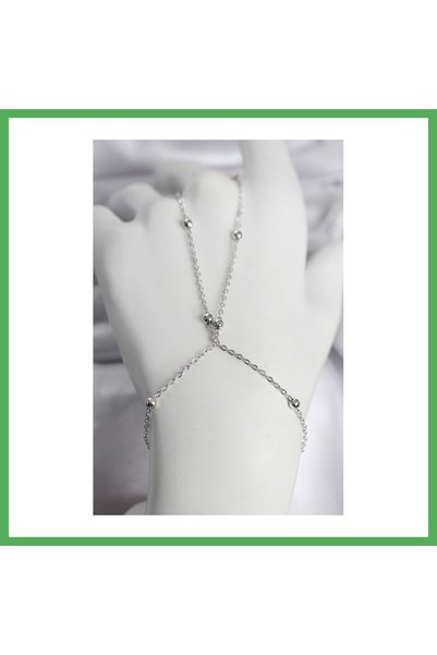 Nur store Çanta 316L Steel Silver Color Ball Chain Women's Necklace Bezoss
