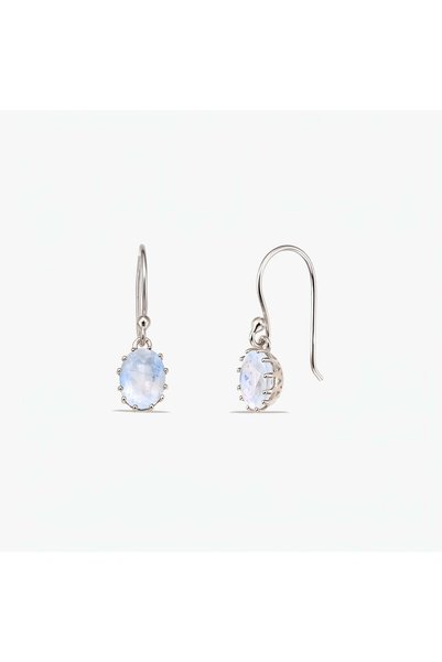 Indira Jewelry Serene Silver Earrings - Moonstone