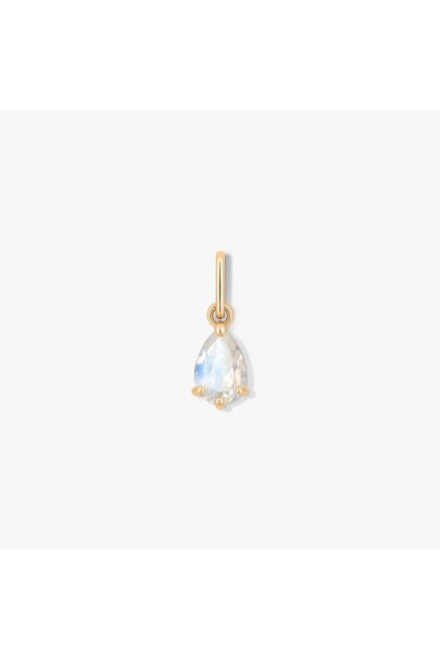 Indira Jewelry Pandantiv din aur Birthstone June - Piatra Lunii