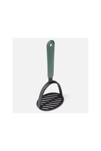 Jumbo Presa pentru Piure din Plastic Antracit cu Maner Verde 24cm