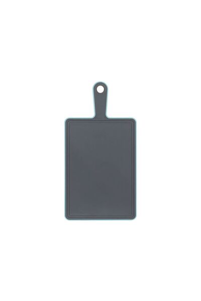 Jumbo Plastic Chopping Board with Gray Green Handle 27x19cm
