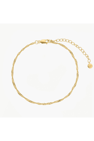 Indira Jewelry Brățara de picior din argint Golden Singapore