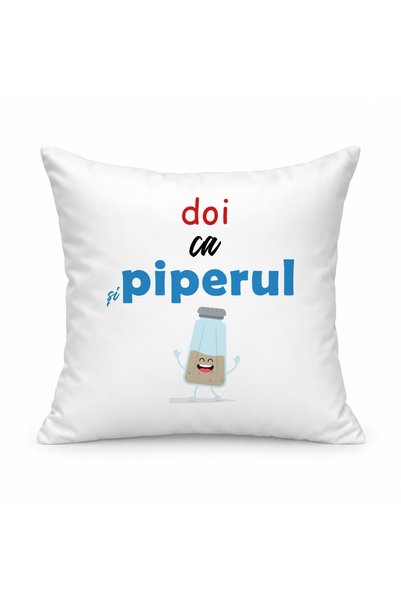 Fabricacucadouri.ro Pernă personalizată Doi ca si piperul