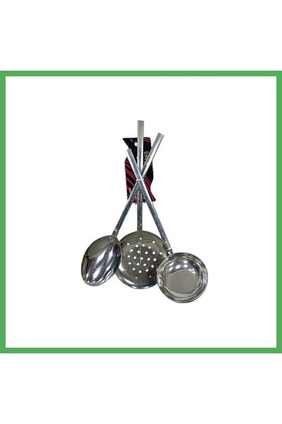 Nur store Çanta 3-Piece Steel Ladle Set Bezoss