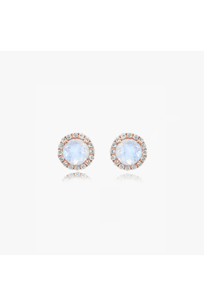 Indira Jewelry Cercei din argint Keira Rose - Piatra Lunii