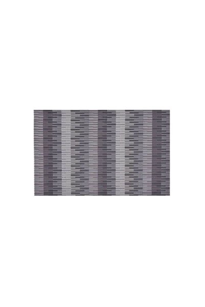 Jumbo Suport pentru Farfurii PVC Negru Gri Relief Dungi 45x30cm