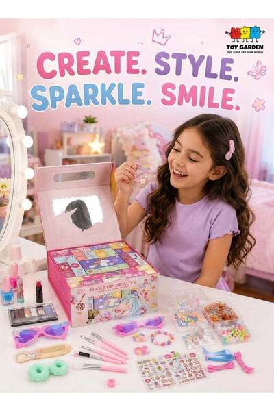 TOY GARDEN Mystery Jewel & Makeup Kit Surprise Gift Set for Kids, Unicorn The...
