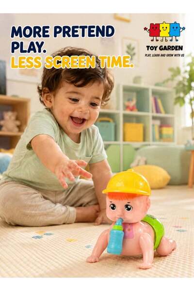 TOY GARDEN Musical Crawling Baby Toy with Dazzling Lights and Dynamic Sound –...