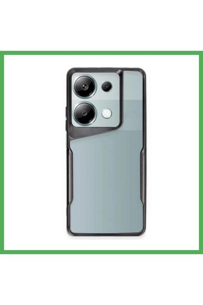 Nur store Çanta غطاء سيليكون متوافق مع هاتف Redmi Note 13 Pro 5G - أسود BEZOSS