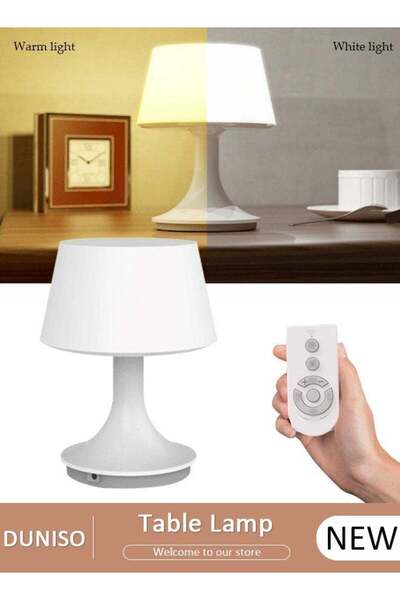 Generic DUNISO Bedside Table Lamp LED Desk Lamp with Charging Port and Remote...