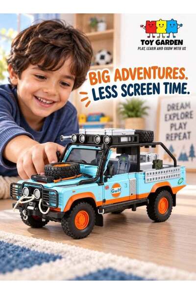 TOY GARDEN 1:24 Scale Die-Cast Metal Sports Car, Pull Back Toy Car with Opena...