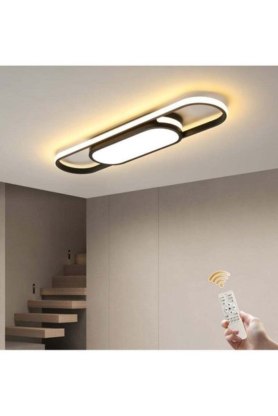 Generic Ganeed Modern LED Flush Mount Ceiling Lights Dimmable Black LED Ceili...