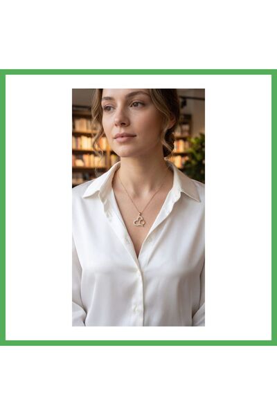 Nur store Çanta 316L Steel Chain Gold Color Zircon Stone Ring Necklace Bezoss