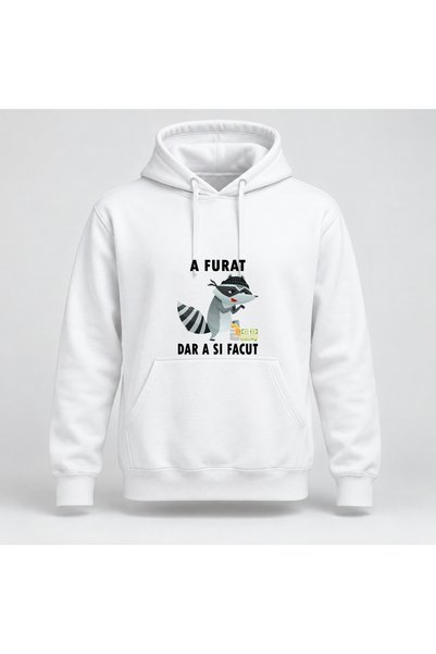 Fabricacucadouri.ro Hanorac personalizat A furat dar a si facut