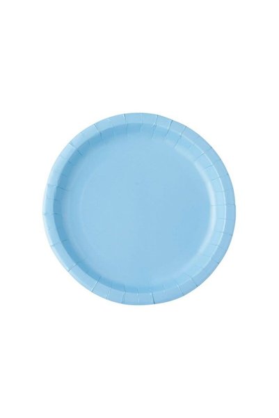 Jumbo Blue Cardboard Plates 18cm - 10pcs