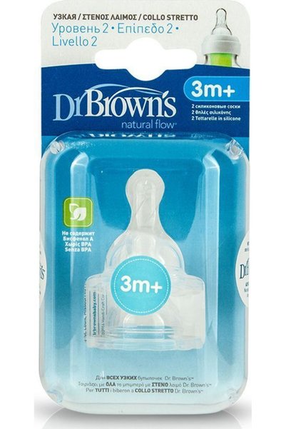 Dr.Brown's Dr. Brown's Θηλές Σιλικόνης 2 τεμάχια_072239328286