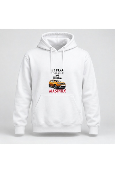 Fabricacucadouri.ro Hanorac personalizat Ne plac femeile dar iubim masinile, ...