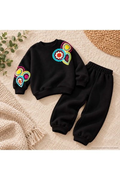 Lolliboomkids Girl's Ethnic Embroidery Pattern 3 Thread Embroidered Design To...