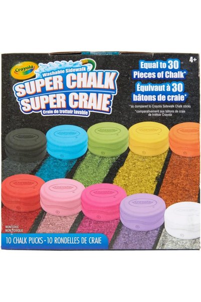 Crayola Washable Sidewalk Chalk for Kids, Long Lasting Super Chalk Set, Outdo...