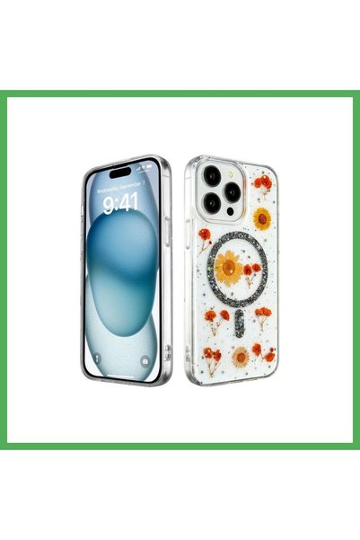 Nur store Çanta حافظة متوافقة مع هاتف iPhone 15 Pro Max، غطاء Magsafe باللون ...
