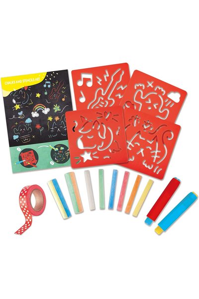 3Shape هابي، طقم الرسم بالطباشير والقوالب، طقم رسم تعليمي وعملي، للرسم، فنون ...