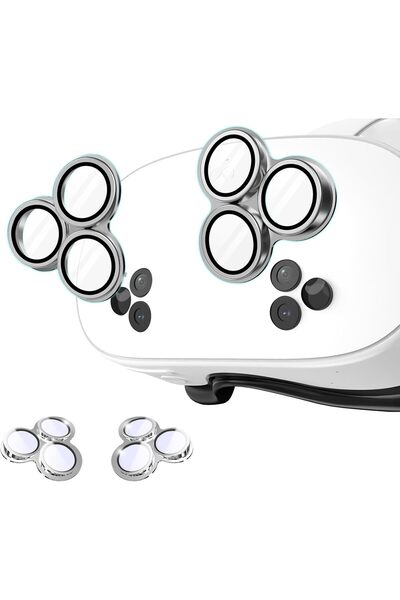 EXCEFORE واقي عدسة الكاميرا لـ Meta/Oculus Quest 3s، غطاء عدسة الواقع الافترا...