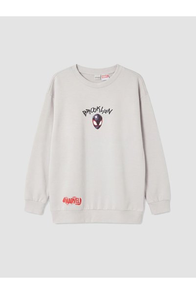 LC Waikiki Seray New Season Gray Boys' Soft Touch Sweatshirt