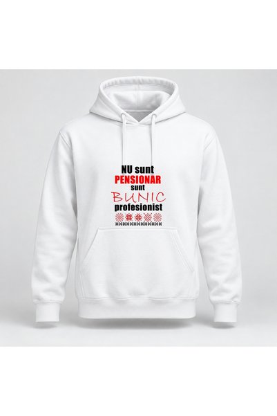 Fabricacucadouri.ro Hanorac personalizat Nu sunt pensionar sunt bunic profesi...
