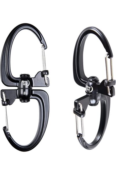 Nite Ize S-Biner 360 SlideLock Dual Carabiner، مقاس # 2
