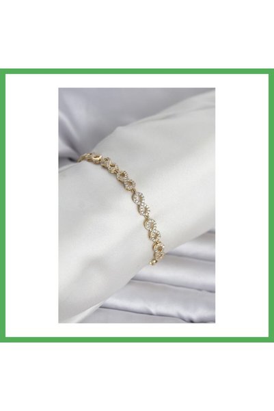 Nur store Çanta Xuping Zircon Stone Infinity Model Women's Bracelet Bezoss