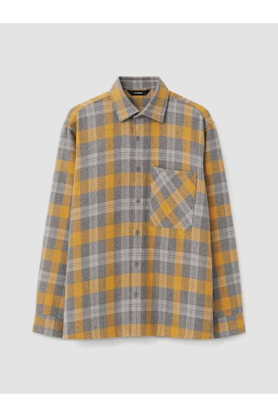 LC Waikiki Plaid Men's Shirt Jacket from Uzg Store for Style Enthusiasts
