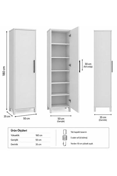 Genel Markalar Çok Amaçlı Mutfak & Kiler Dolabı %100 MDF