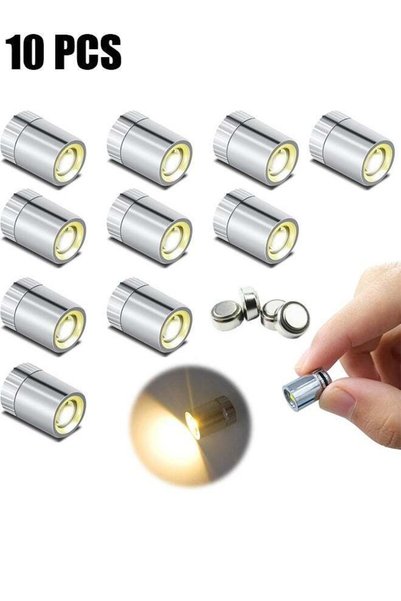 Generic HY 10 Pack Wireless Mini LED Spotlights - Battery Operated Warm White...