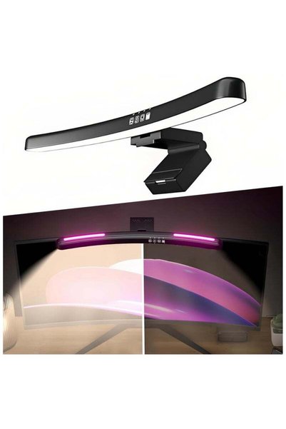 Generic Alruht Curved Monitor Light Bar with RGB Mode, Computer Monitor Lamp ...