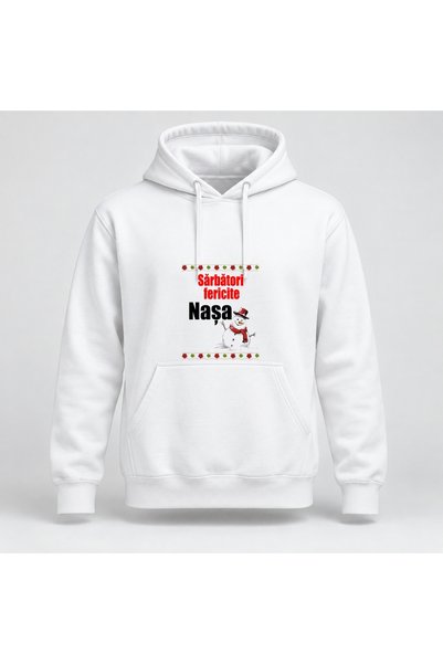Fabricacucadouri.ro Hanorac personalizat Sarbatori fericite nasa, model om za...